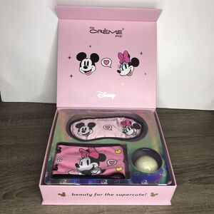 THE CREME SHOP X DISNEY SPA GIFT SET SLEEP MASK HEADBAND BATH BOMB MICKEY MINNIE